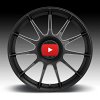 Rotiform DTM R168 Matte Black Custom Wheels Rims 6